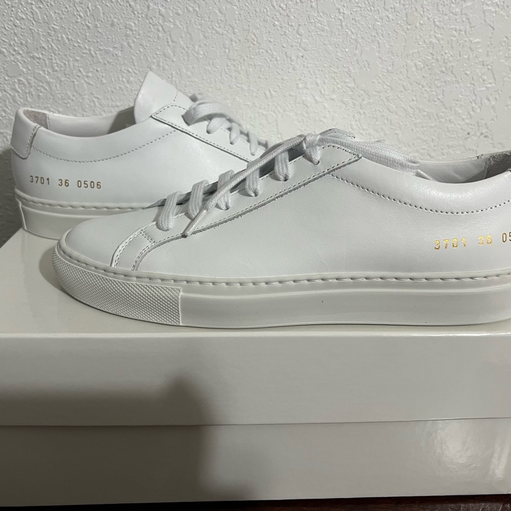 Women By Common Projects Original Achilles Low White Sz 6